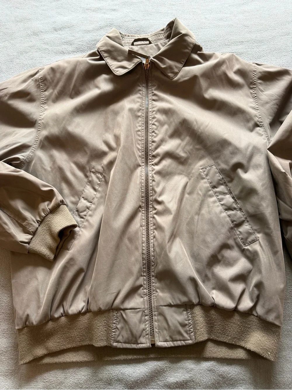 St. John's Bay Tan Bomber Jacket